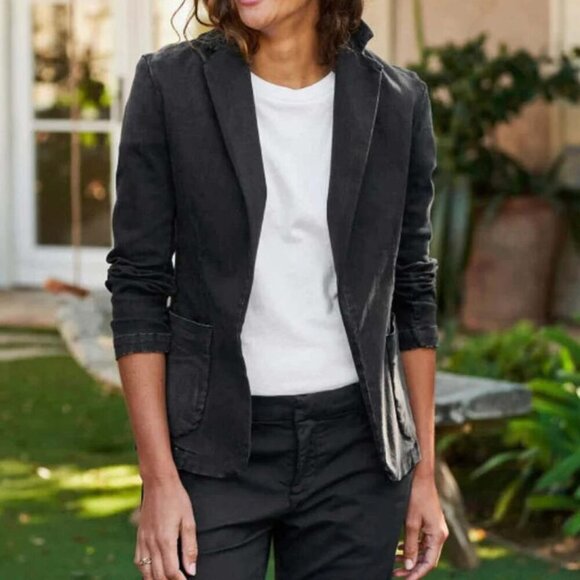 Frank & Eileen Dublin Tailored Blazer Washed Black - Picture 1 of 11